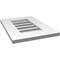 Ekena Millwork Vertical Surface Mount PVC Gable Vent: Functional, w/ 3-1/2"W x 1"P Standard Frame, 14"W x 20"H GVPVE14X2001SF - alternate 4